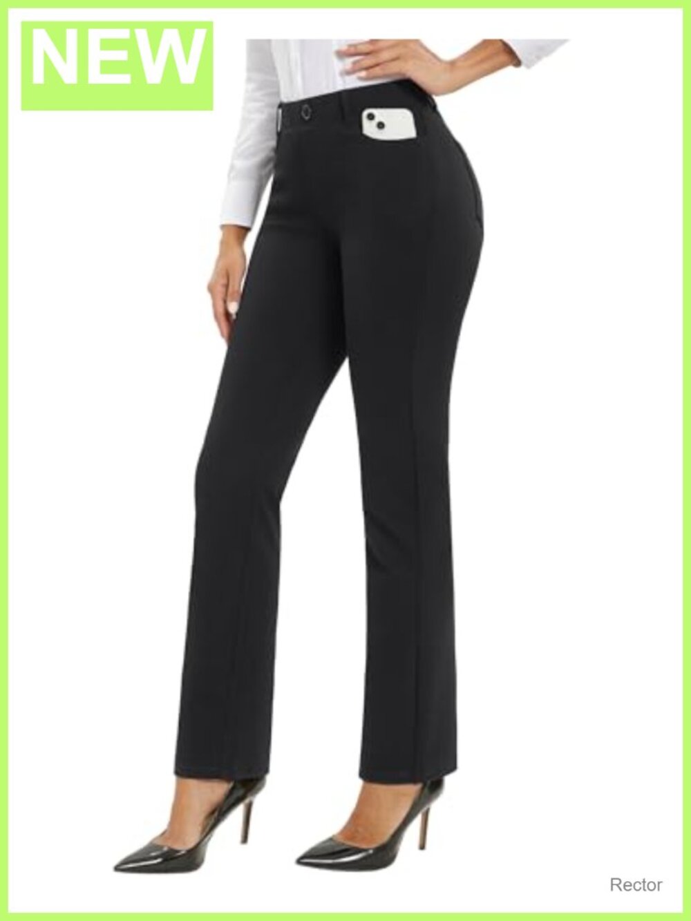 Women's 30 Inch Straight Leg Work Pants Stretch Business Casual
